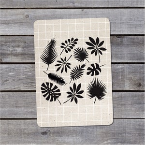 Carte postale {feuilles}