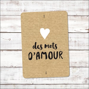 Cartolina Kraft {Parole d'amore}