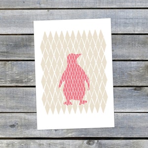 Postcard {The Pink Penguin}