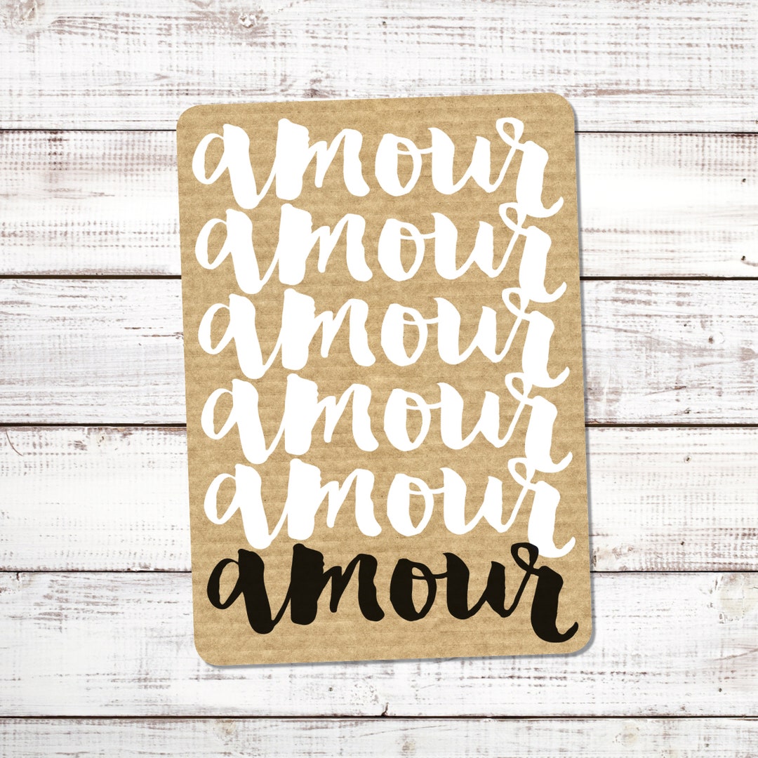 Postal Card {amour} - Etsy