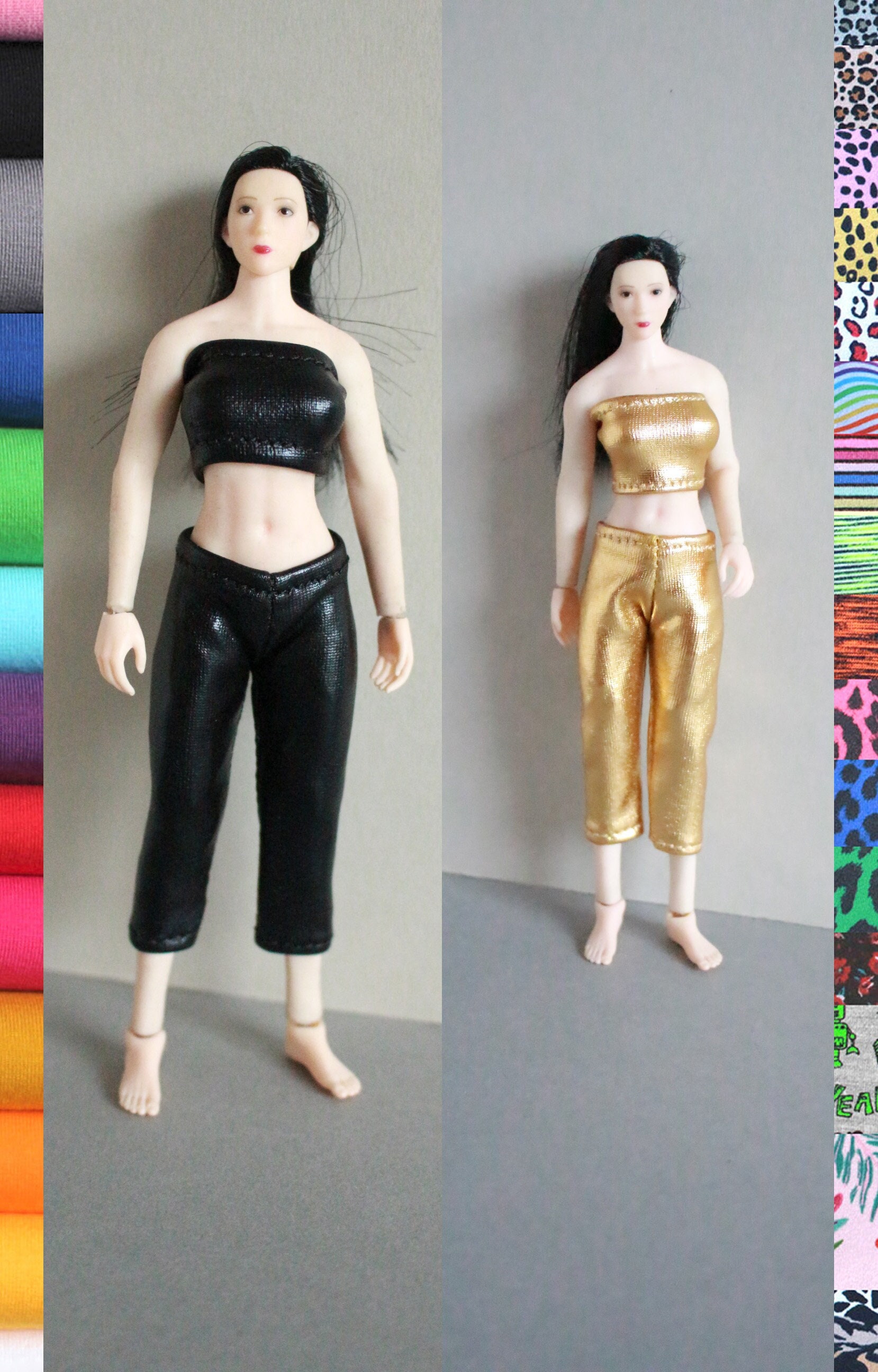 3/4 Leggings and Top Fits 1/12 Scale Phicen Dolls 
