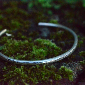 Hammered Sterling Silver Cuff Bracelet, Sterling Silver Bracelet, Silver Jewellery