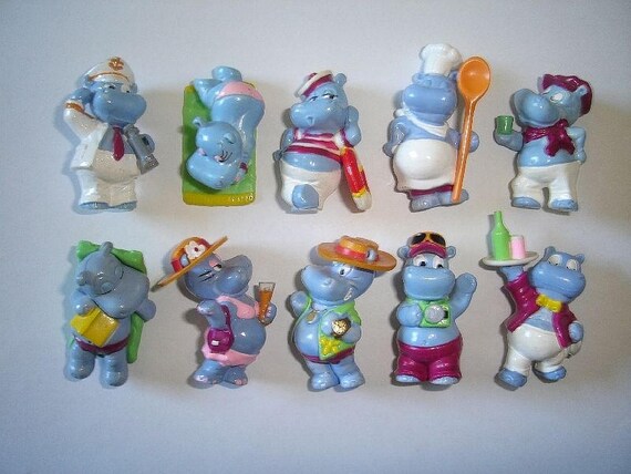 Toys Games Fast Food Cereal Sweet Toys Kinder Surprise Hippo Holiday Cruise Complete Set Ferrero Figures Cake Toppers