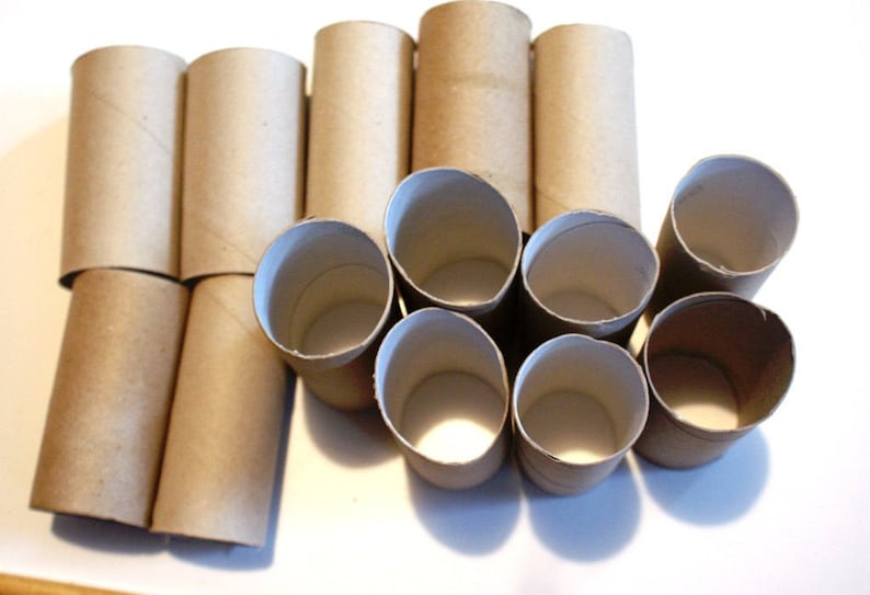 35 toilet roll tubes toilet paper empty tubes in box | Etsy