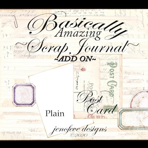 Im Grunde erstaunlich ~ Scrap Journal ~ POSTKARTE & Plain ~ ADD ON Printable Templates