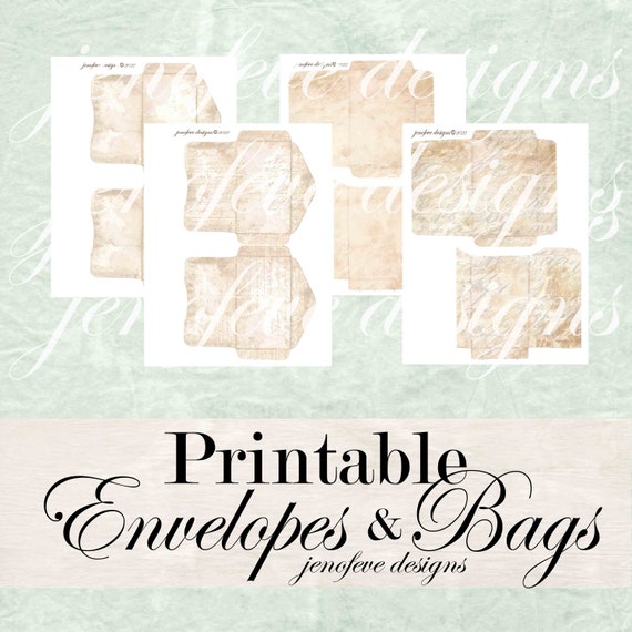 Envelopes & Bags ~Printable Embellishments~  jenofeve designs