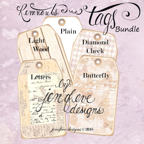 Remnants ~ Tags Bundle #8