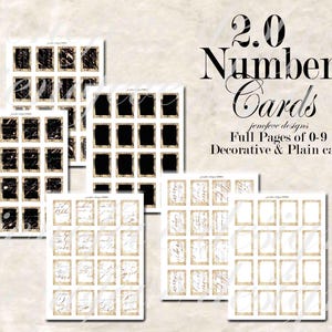 Printable Number Cards 0-100, Mini Embellishments (PDF) image 4