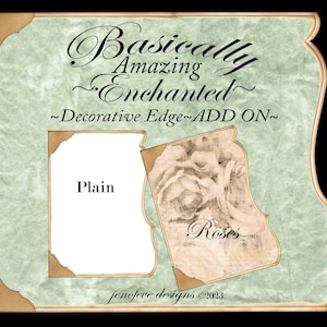 Eigenlijk geweldig ~ betoverde decoratieve rand ~ ROZEN & gewoon ~ TOEVOEGEN op afdrukbare sjablonen