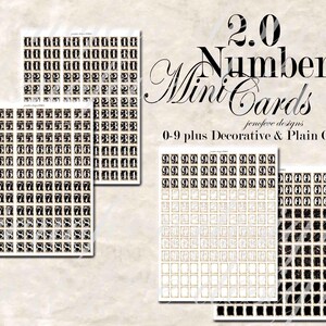 Printable Number Cards 0-100, Mini Embellishments (PDF) image 5