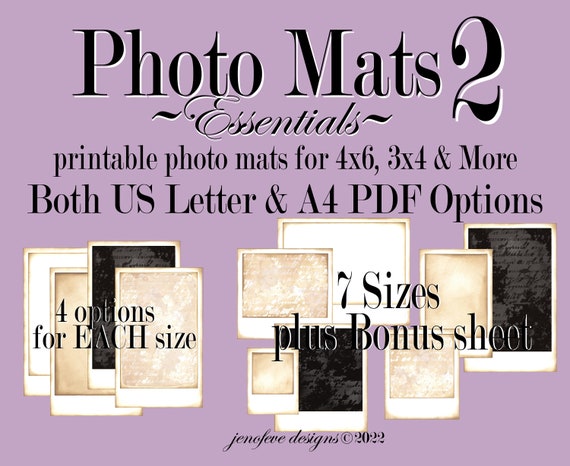 PHOTO MATS 2 ~Essentials~  jenofeve designs