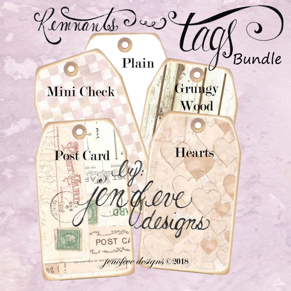 Remnants ~ Tags Bundle #7