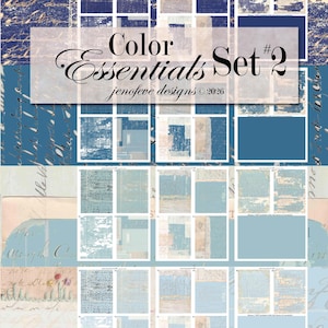 Color Essentials "Set #2" Printable Paper Collection by jenofeve designs