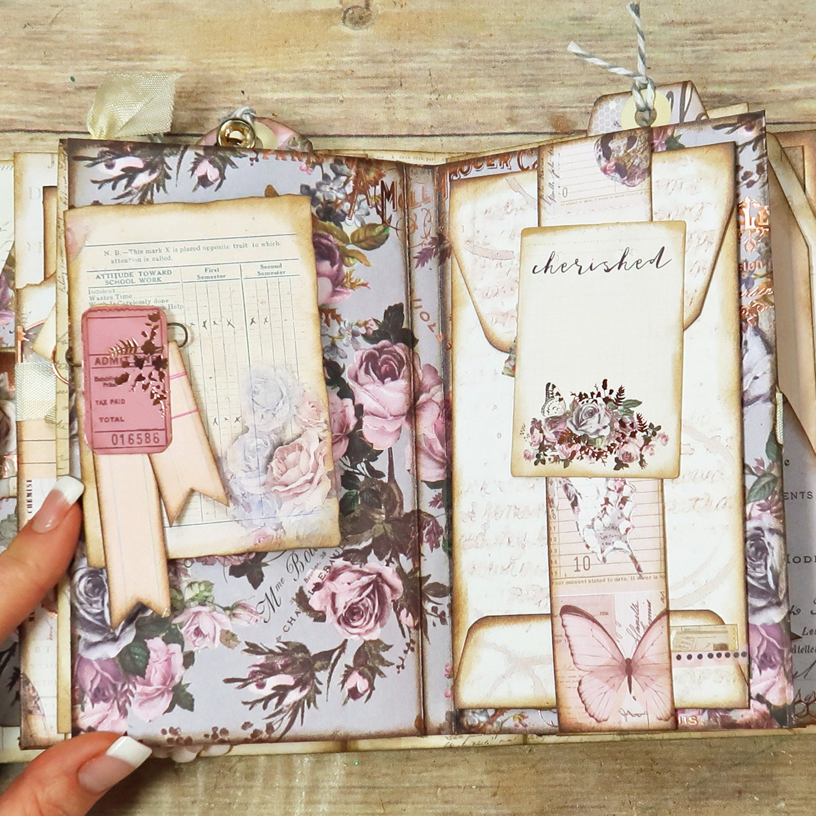 Remnants Lovely Layers Printable Mini Album Template in | Etsy