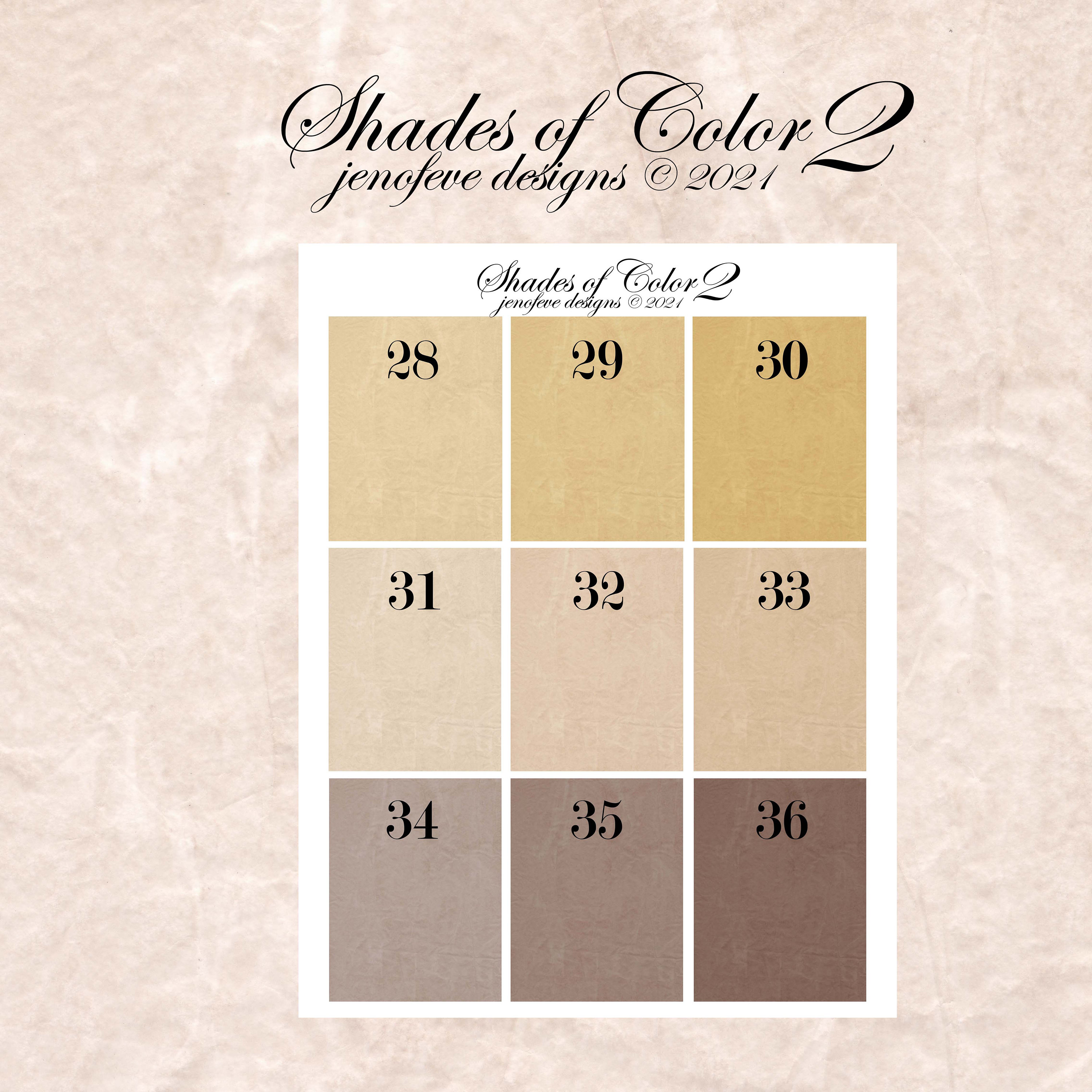 Printable Template For Shades Of Color
