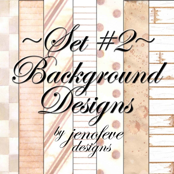 Background Designs Set #2 ~Limited Release Oct 2023~