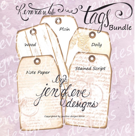 Remnants ~ Tags Bundle #1