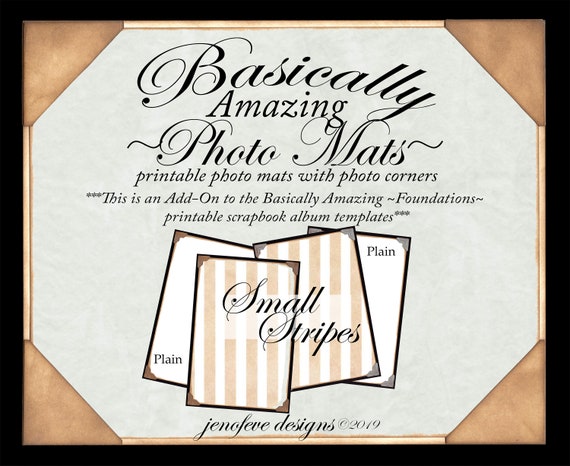The Ultimate DIY Scrapbook Printable Templates Add On Mats