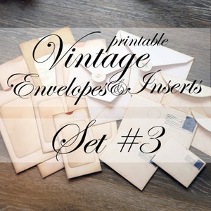 Construir ~A~ Bellishment ~ Conjunto de sobres e inserciones vintage #3