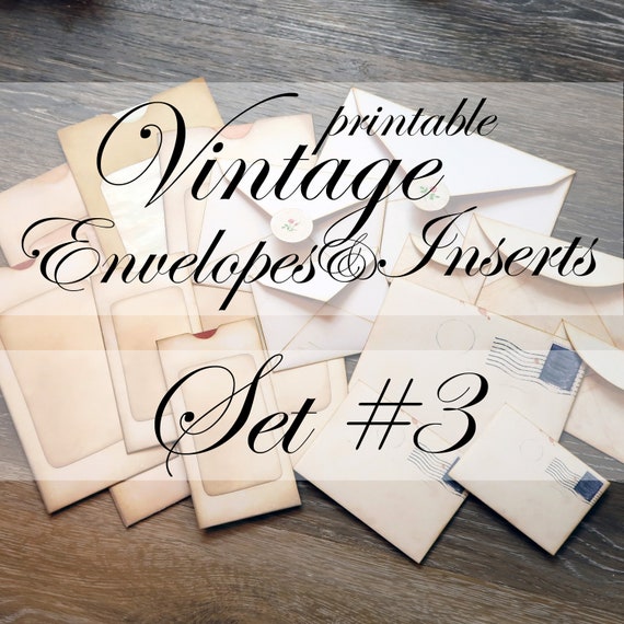 Build ~A~ Bellishment ~ Vintage Envelopes & Inserts Set #3