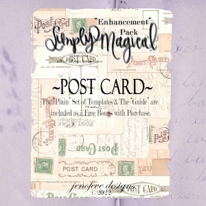 Simplesmente Mágico ~ Pacote de Aprimoramento ~ CARTÃO POSTAL e Simples ~ Modelos para impressão