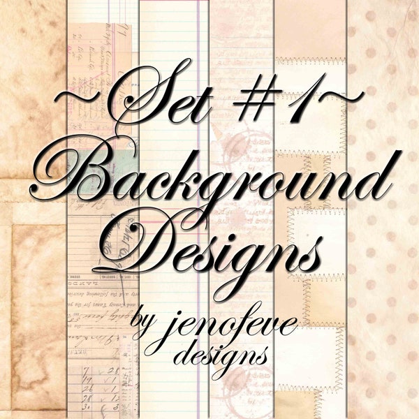 Background Designs Set #1 ~Limited Release Oct 2023~