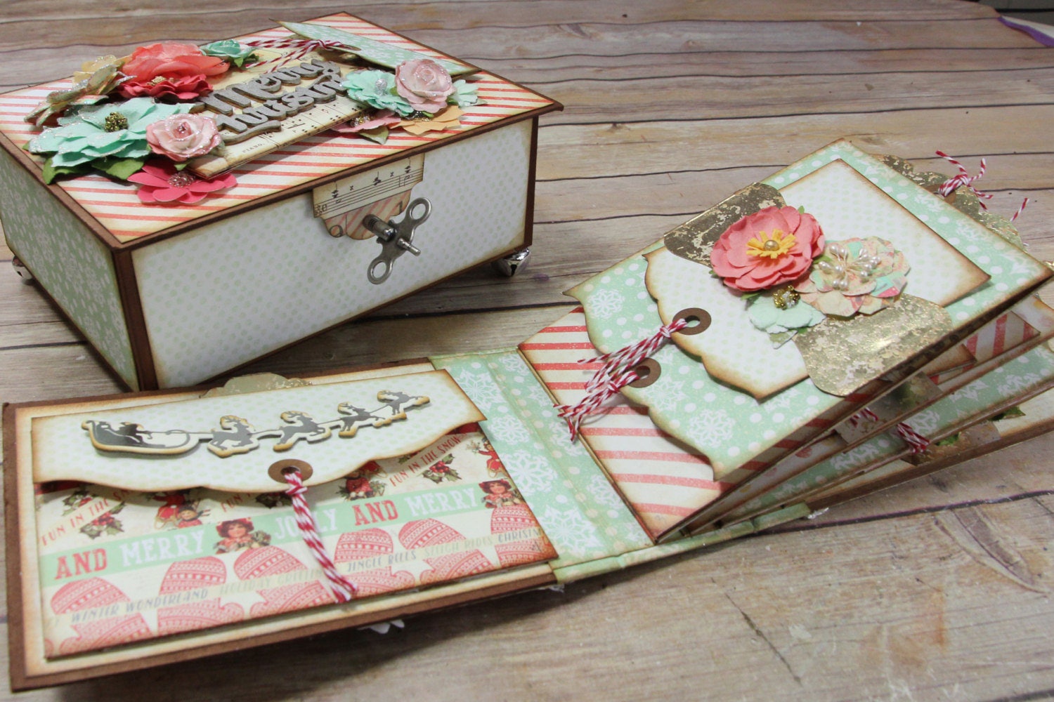 LARGE Keepsake Box & Mini Album Printable Template in Checker Etsy