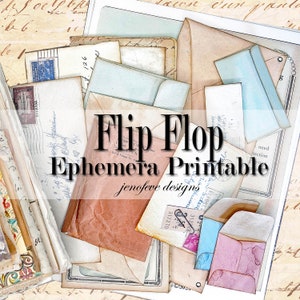 Flip Flop Ephemera Imprimible por diseños jenofeve