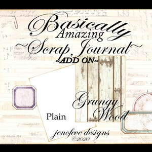 Eigenlijk geweldig ~ Scrap Journal ~ GRUNGY HOUT & Gewoon ~ TOEVOEGEN op afdrukbare sjablonen