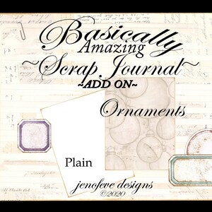 Basicamente incrível ~ Scrap Journal ~ Ornamentos e simples ~ ADICIONE modelos para impressão