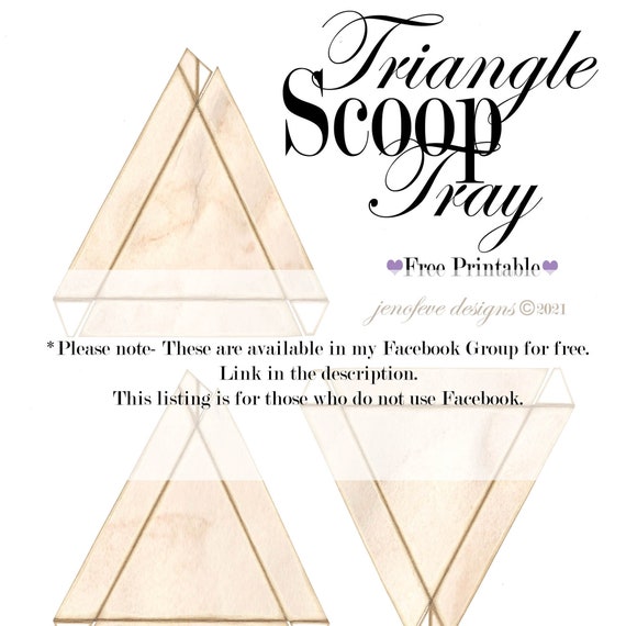 Triangle Scoop Trays  jenofeve designs