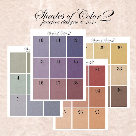 Shades of Color 2 Printable Papers by jenofeve designs