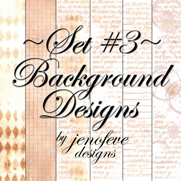 Background Designs Set #3 ~Limited Release Oct 2023~