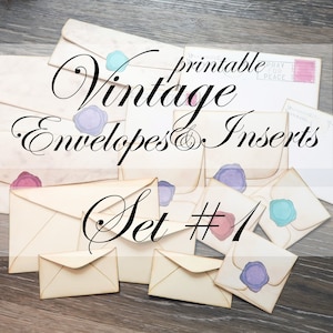 Build ~A~ Bellishment ~ Juego de sobres e inserciones vintage #1