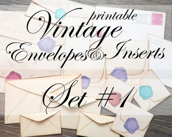 Build ~A~ Bellishment ~ Vintage Envelopes & Inserts Set #1