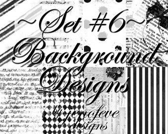 Black & White Background Designs Set #6