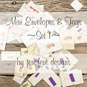 Construir ~A~ Bellishment ~ Conjunto de mini envelopes e tags nº 1