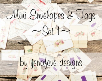 Build ~A~ Bellishment ~ Mini Envelopes & Tags Set #1