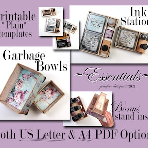 Stations d'encre et bols à déchets ~Essentiels~ jenofeve designs