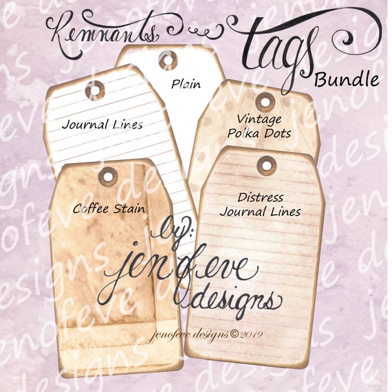 Remnants ~ Tags Bundle #5