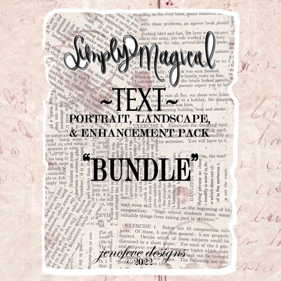 Simply Magical ~BUNDLE~ TEXT ~ Printable Templates