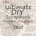 The Ultimate DIY Scrapbook Printable Templates Text + Plain Templates - Etsy