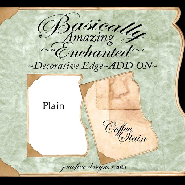 Grundsätzlich Erstaunlich ~ Verzauberter dekorativer Rand ~ KAFFEEFLECK & Plain ~ ADD On Printable Templates
