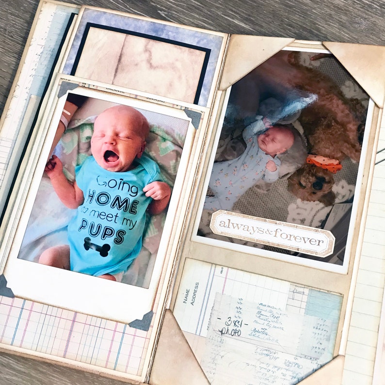 Basically Amazing~Foundations~Coffee Stain & Plain~Printable Scrapbook Album Templates image 9