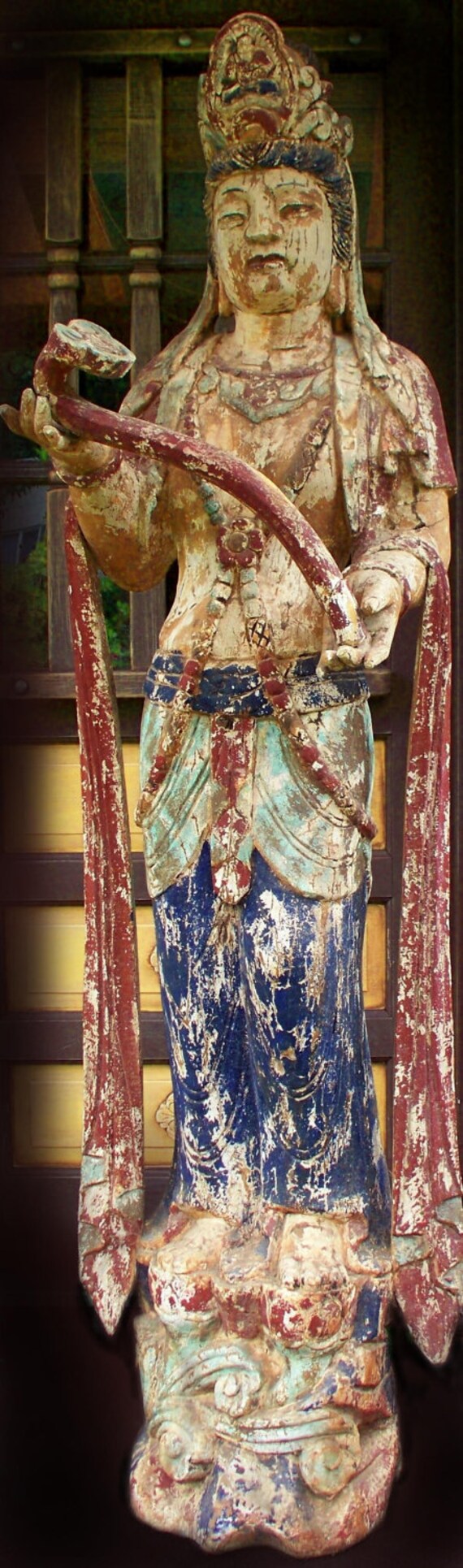 Asian Art Kwan yin Quan yin Guan yin Asian art a hand Etsy