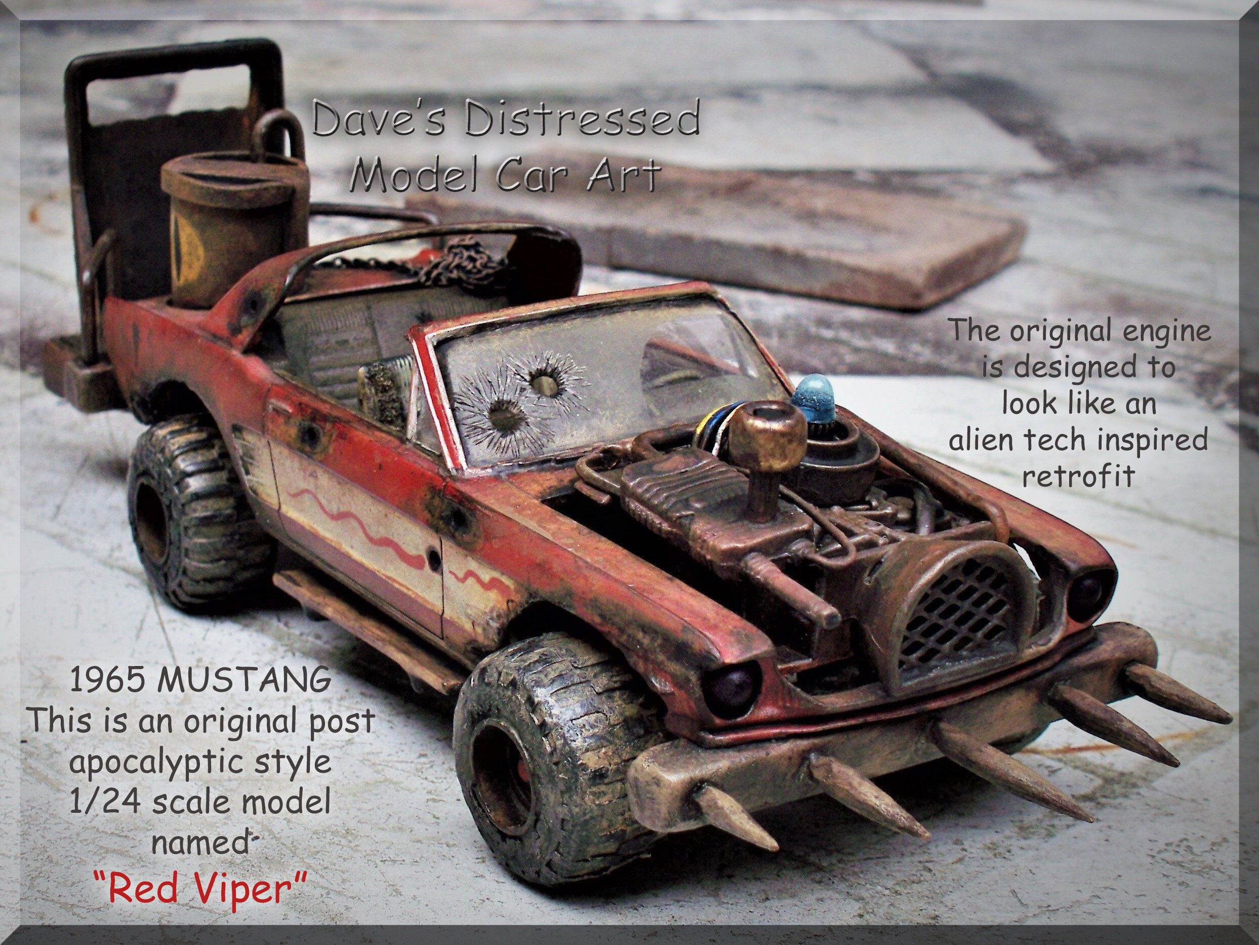 Junkyard Car 1/24 scale wrecked model car post apocalyptic Etsy