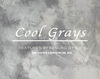 Paintworks 22 - Cool Grays Photoshop Textures Overlays