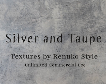 Silver and Taupe Hand Painted Textures Backgrounds