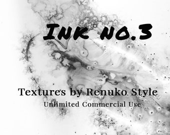 Ink no.3 Blots Drips Splatters Ink Textures