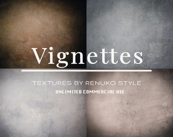 Vignettes no.12 Hand painted Photoshop Textures Overlays